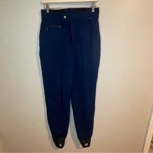 Schoeller Skifans Ski Pants Stirrup Size 12 Eddie Bauer Ebtek Navy Snowboard